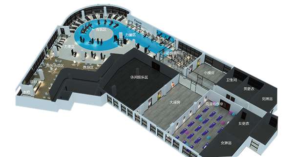 1500平方健身房配置方案-广西KS娱乐体育体育健身器材有限公司